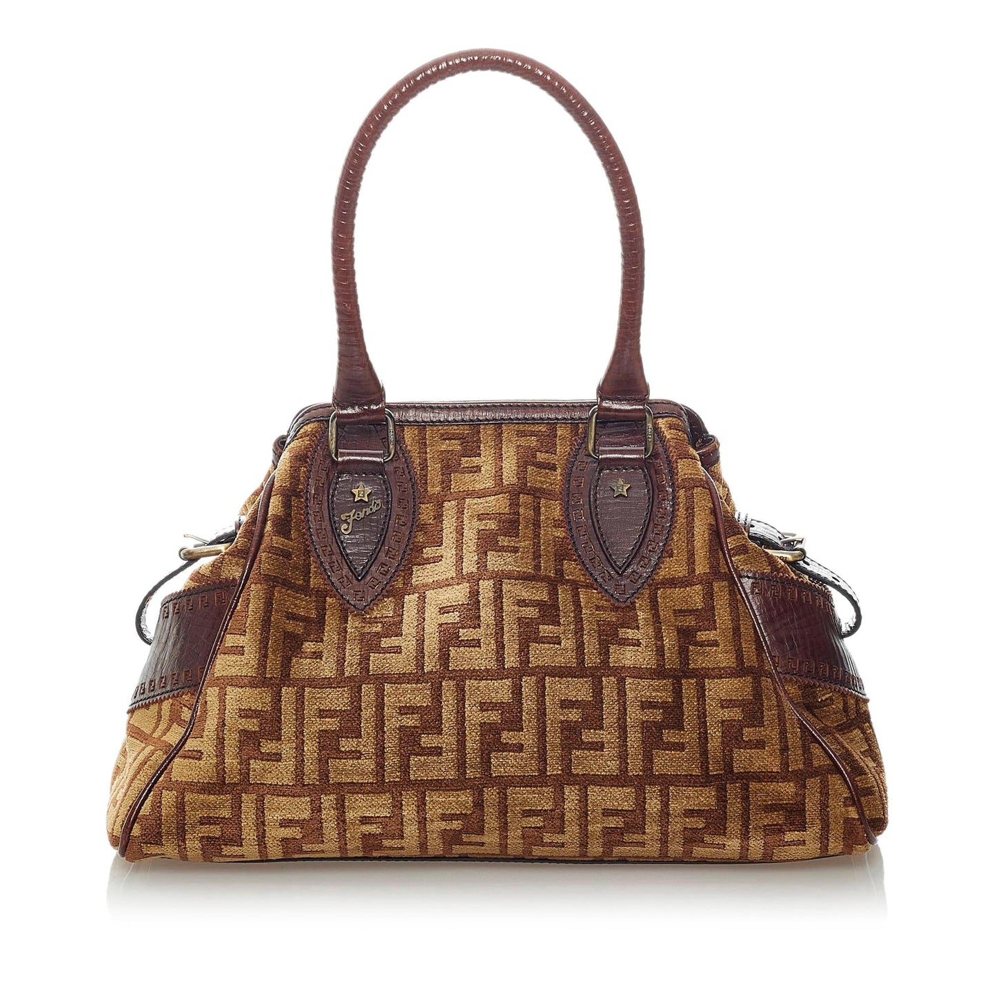 Fendi Zucca Etniko Canvas Handbag (33422)