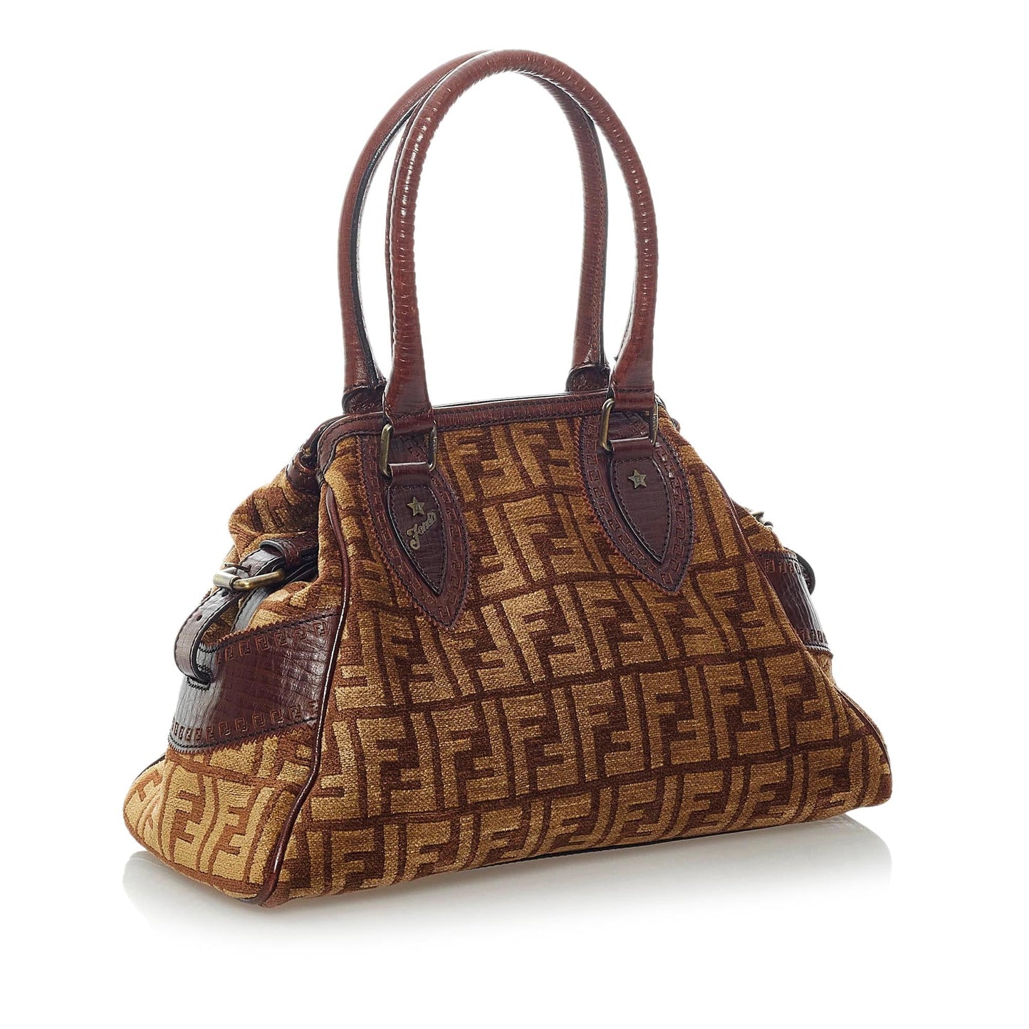 Fendi Zucca Etniko Canvas Handbag (33422)