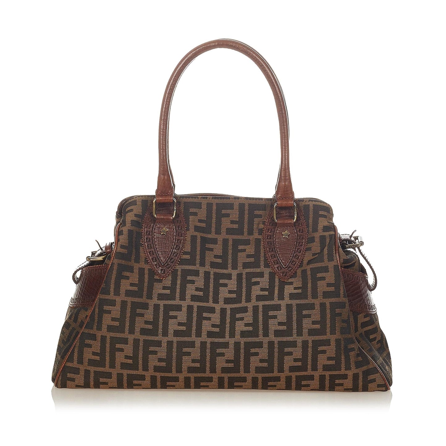 Fendi Zucca Etniko Canvas Shoulder Bag (26423)