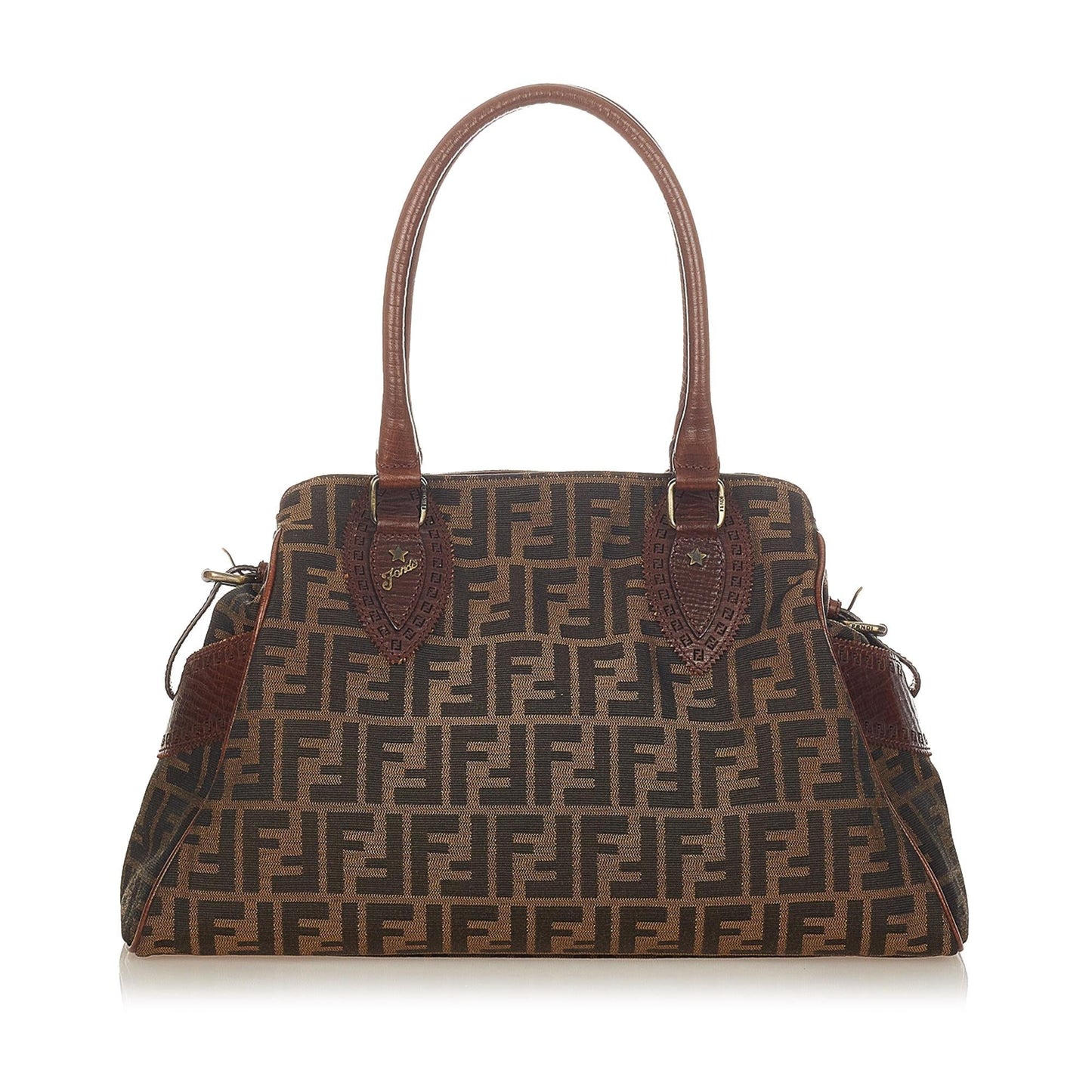 Fendi Zucca Etniko Canvas Shoulder Bag (26423)