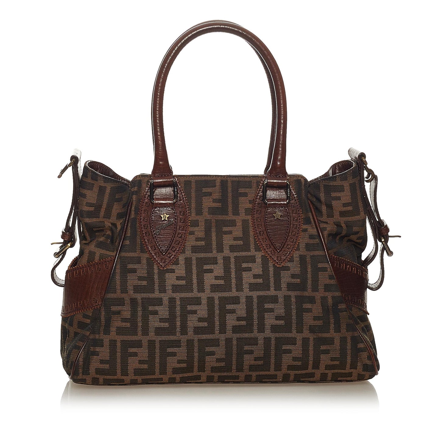 Fendi Zucca Etniko Canvas Shoulder Bag (27464)