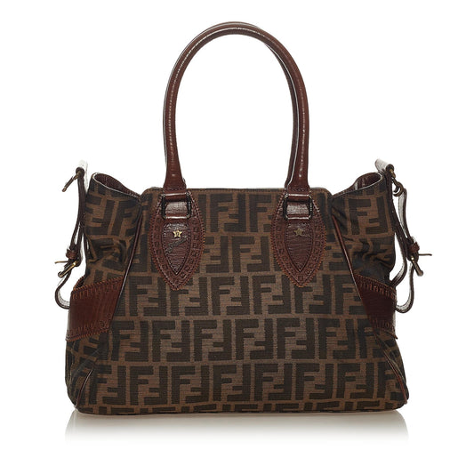 Fendi Zucca Etniko Canvas Shoulder Bag (27464)