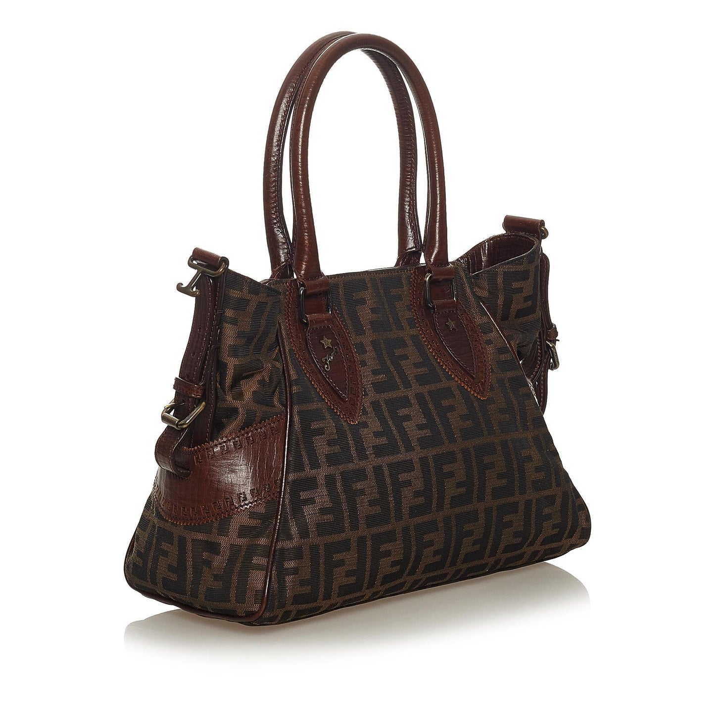 Fendi Zucca Etniko Canvas Shoulder Bag (27464)