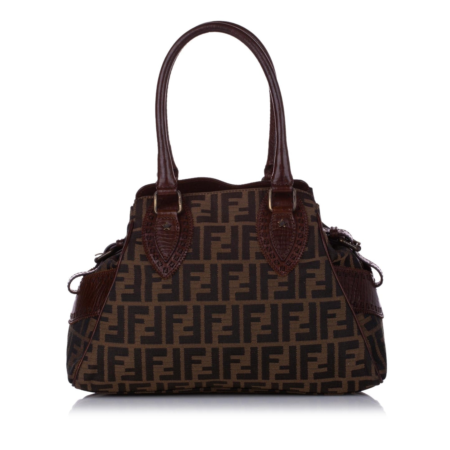 Fendi Zucca Etniko Canvas Shoulder Bag (29436)