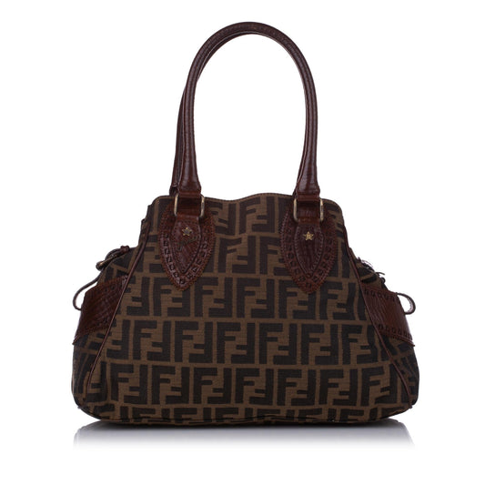 Fendi Zucca Etniko Canvas Shoulder Bag (29436)