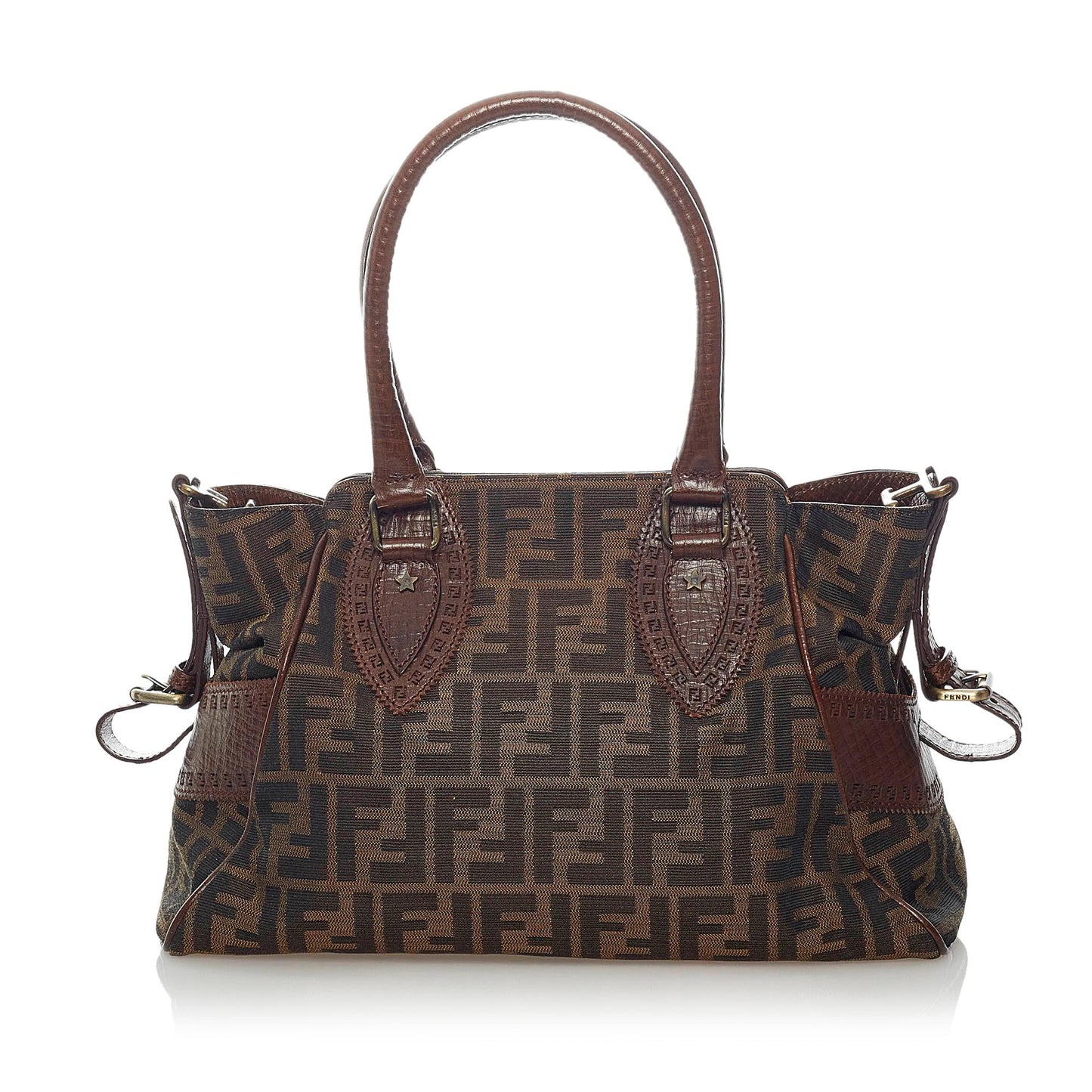 Fendi Zucca Etniko Canvas Shoulder Bag (33388)