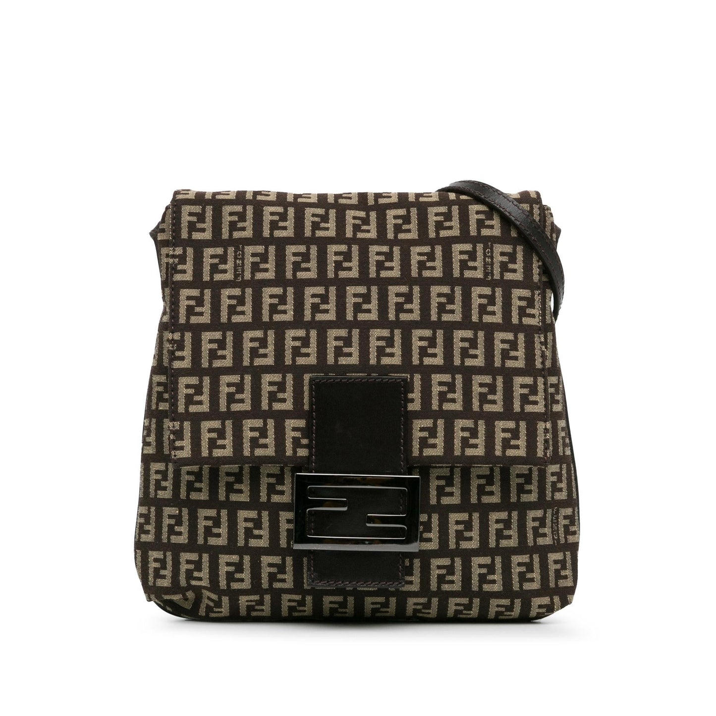 Fendi Zucca Flap Crossbody Bag (6LF65c)