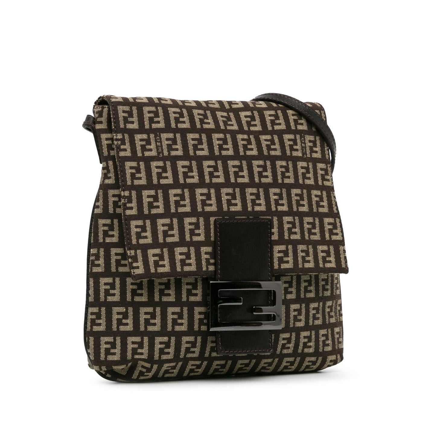 Fendi Zucca Flap Crossbody Bag (6LF65c)