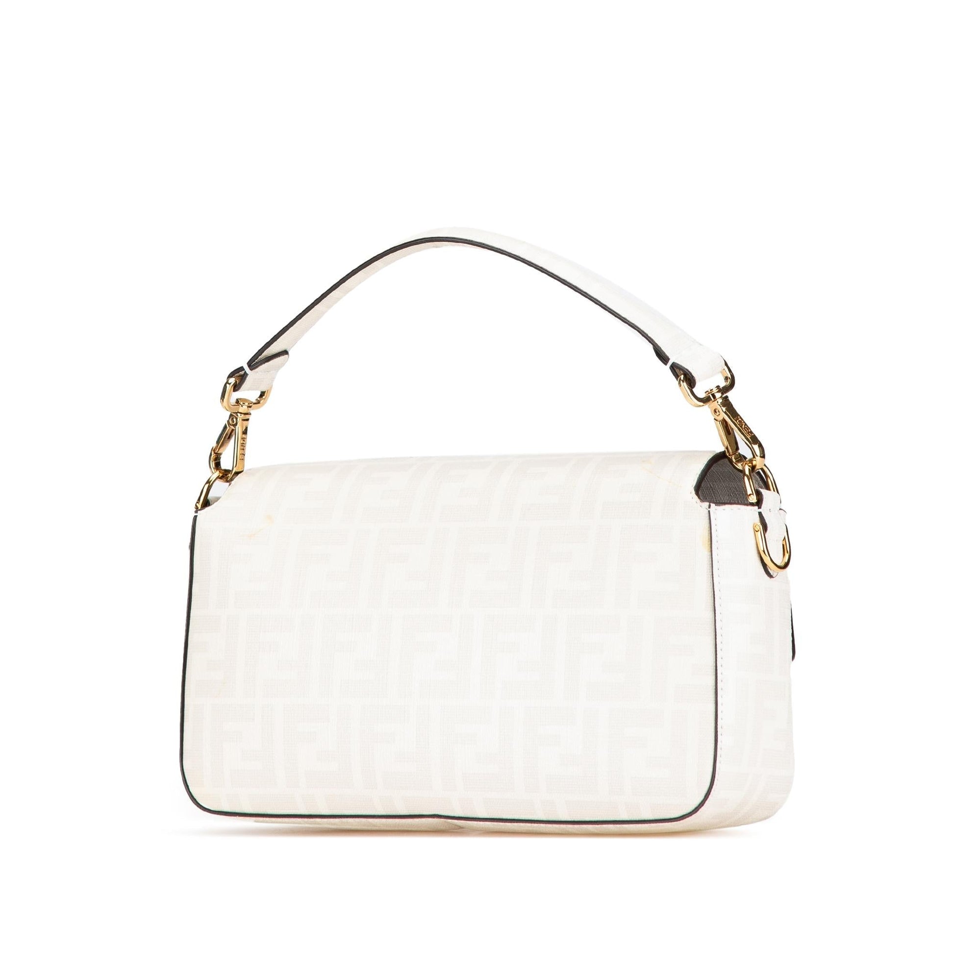 Fendi Striped Jersey Baguette Satchel