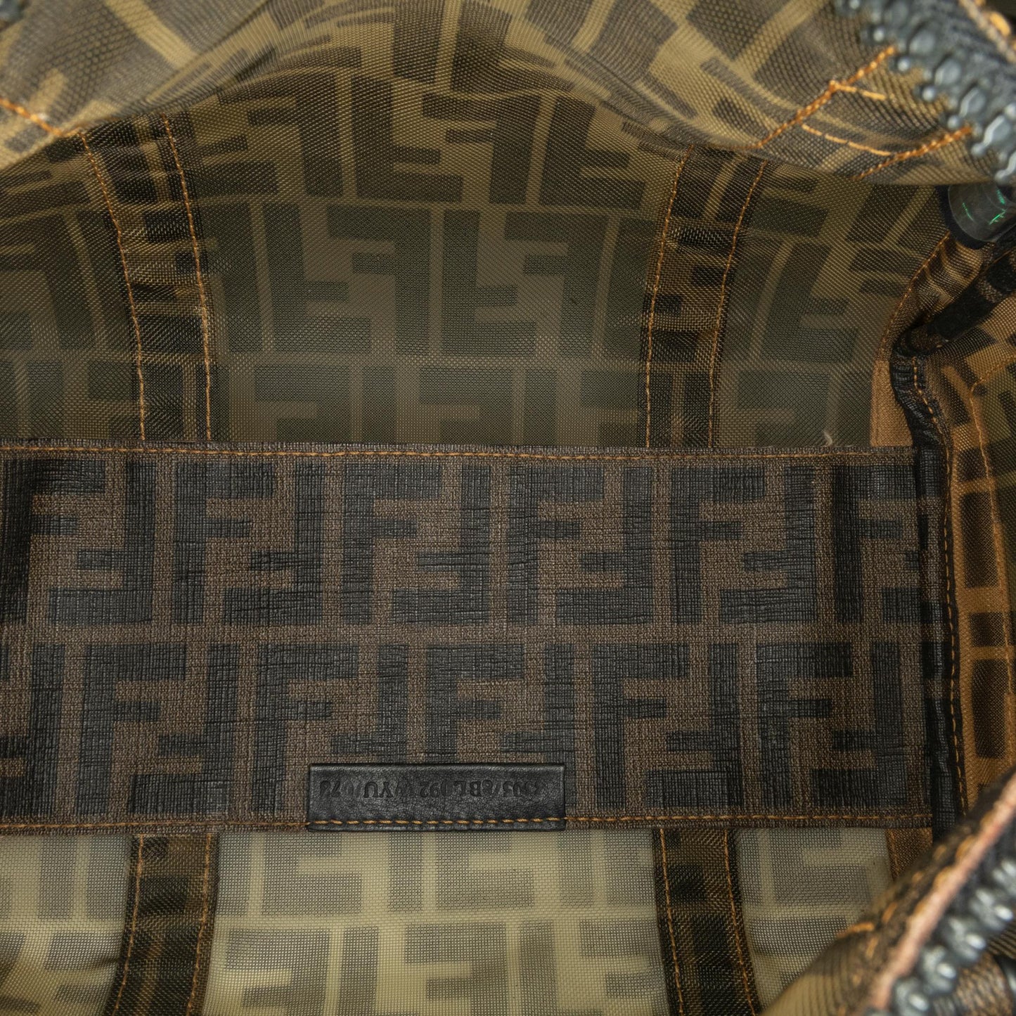 Fendi Zucca Mesh Boston Bag