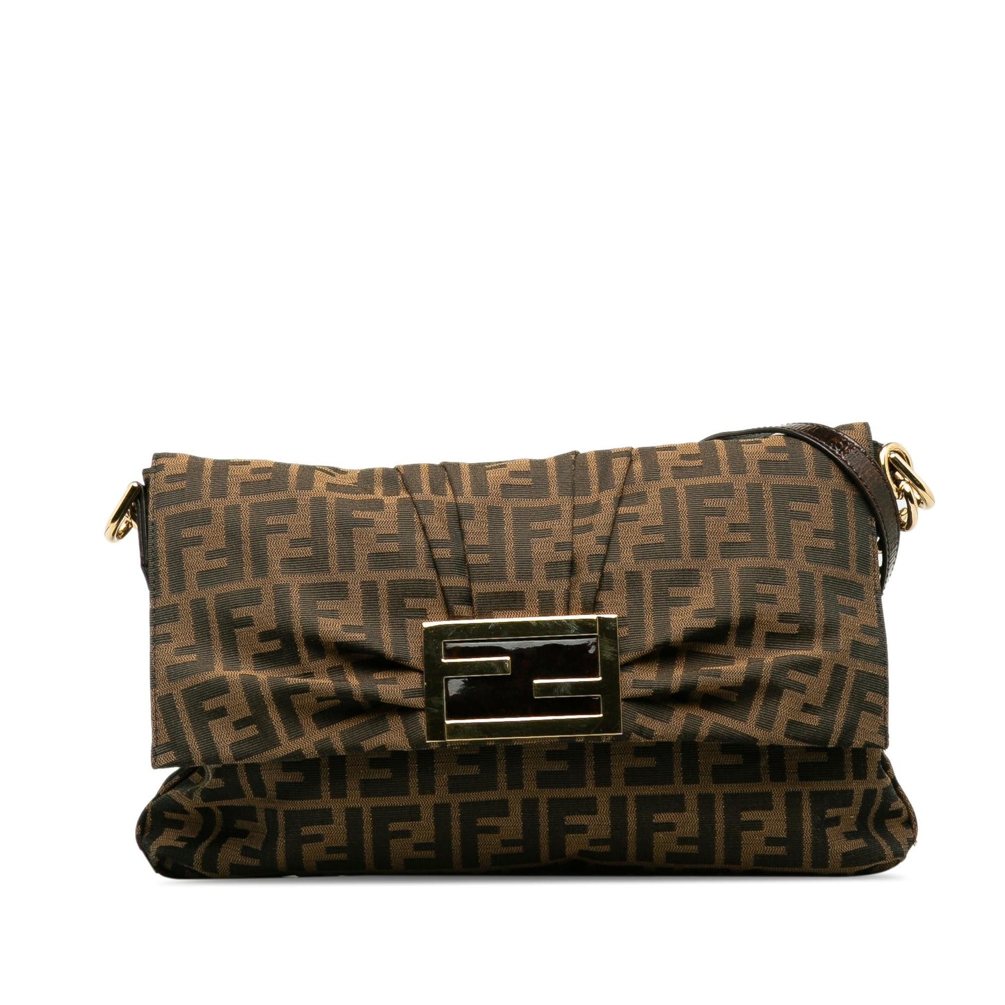 Fendi Zucca Mia Flap Crossbody Bag (qWmENi)
