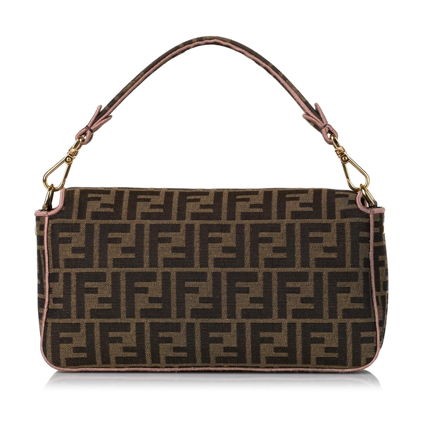 Fendi Zucca Paisley Embroidery Baguette (35412)