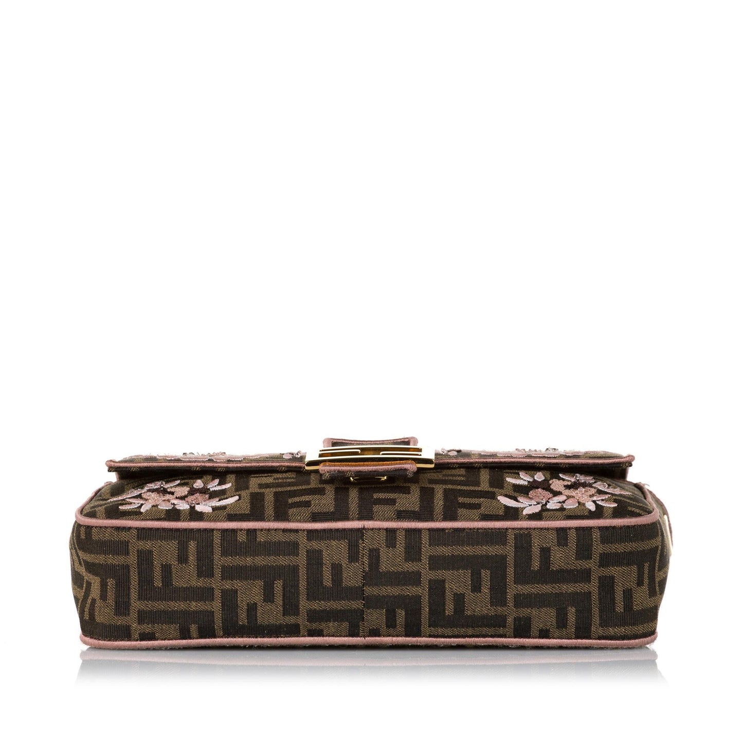 Fendi Zucca Paisley Embroidery Baguette (35412)