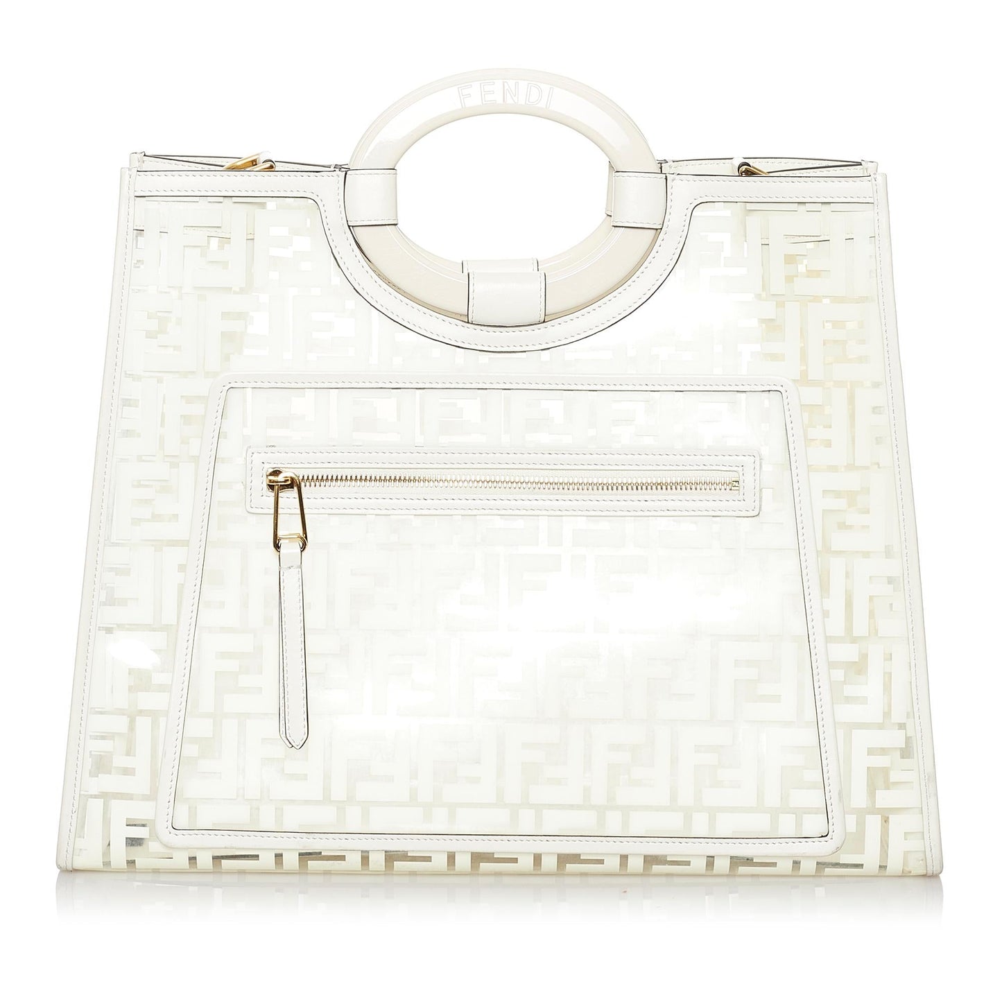 Fendi Zucca Runaway Shopper Satchel (29776)