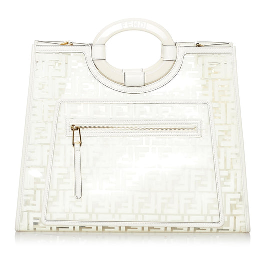 Fendi Zucca Runaway Shopper Satchel (29776)