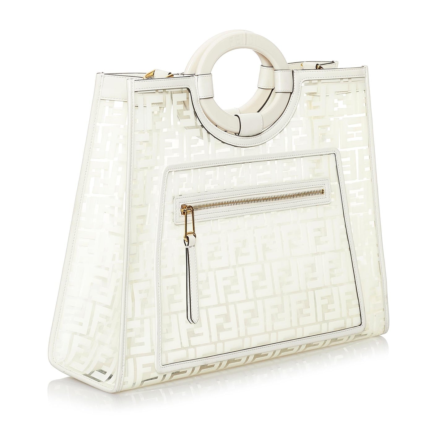 Fendi Zucca Runaway Shopper Satchel (29776)
