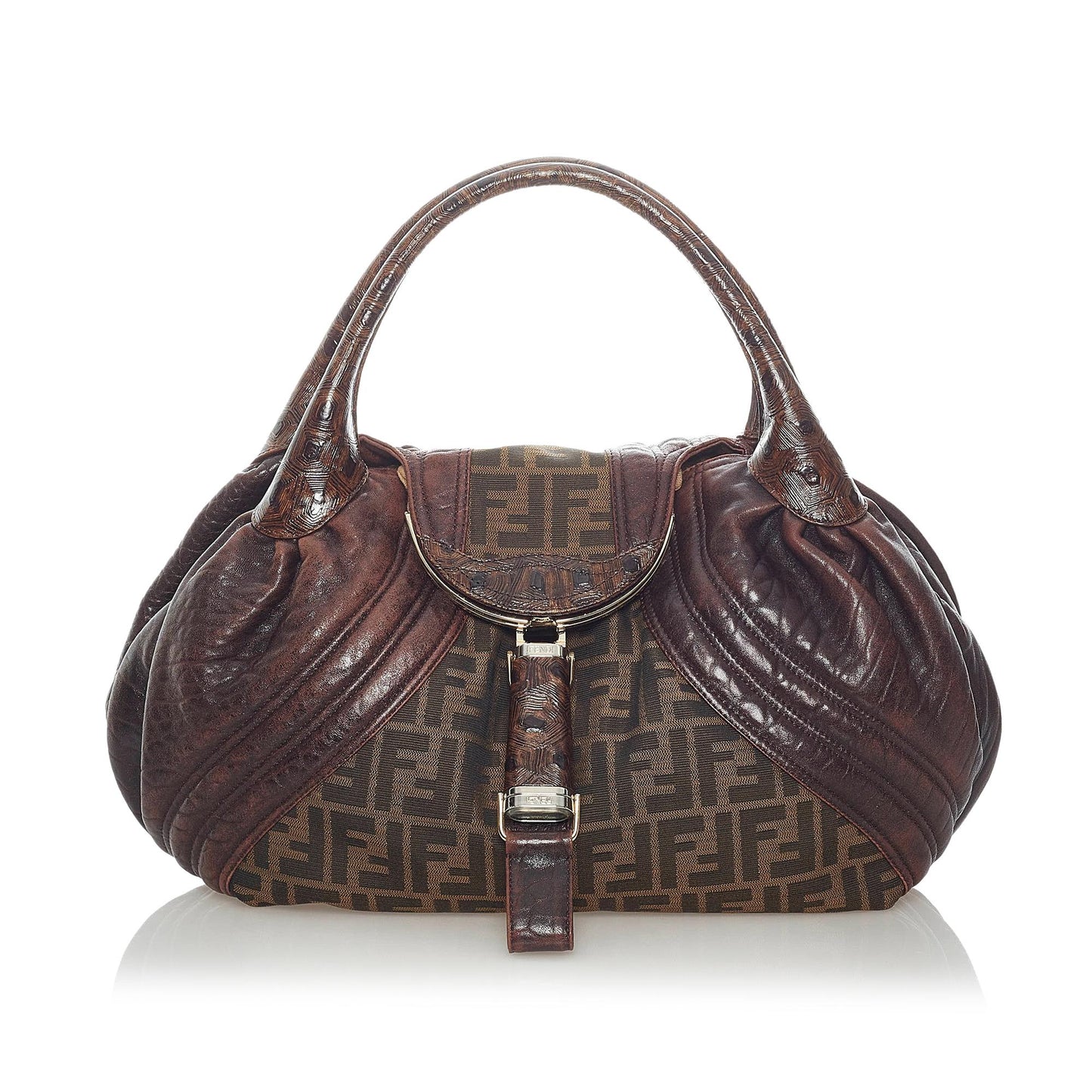 Fendi Zucca Spy Canvas Handbag (32929)