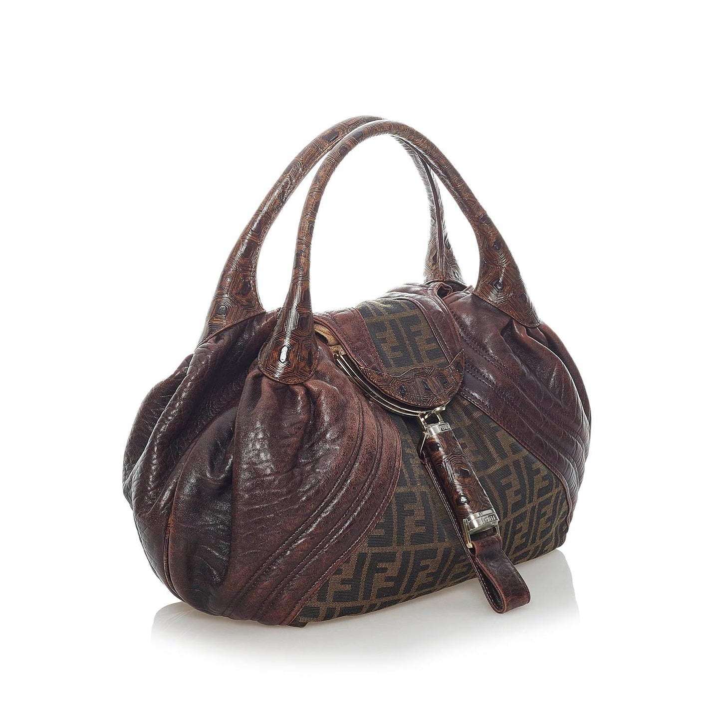 Fendi Zucca Spy Canvas Handbag (32929)