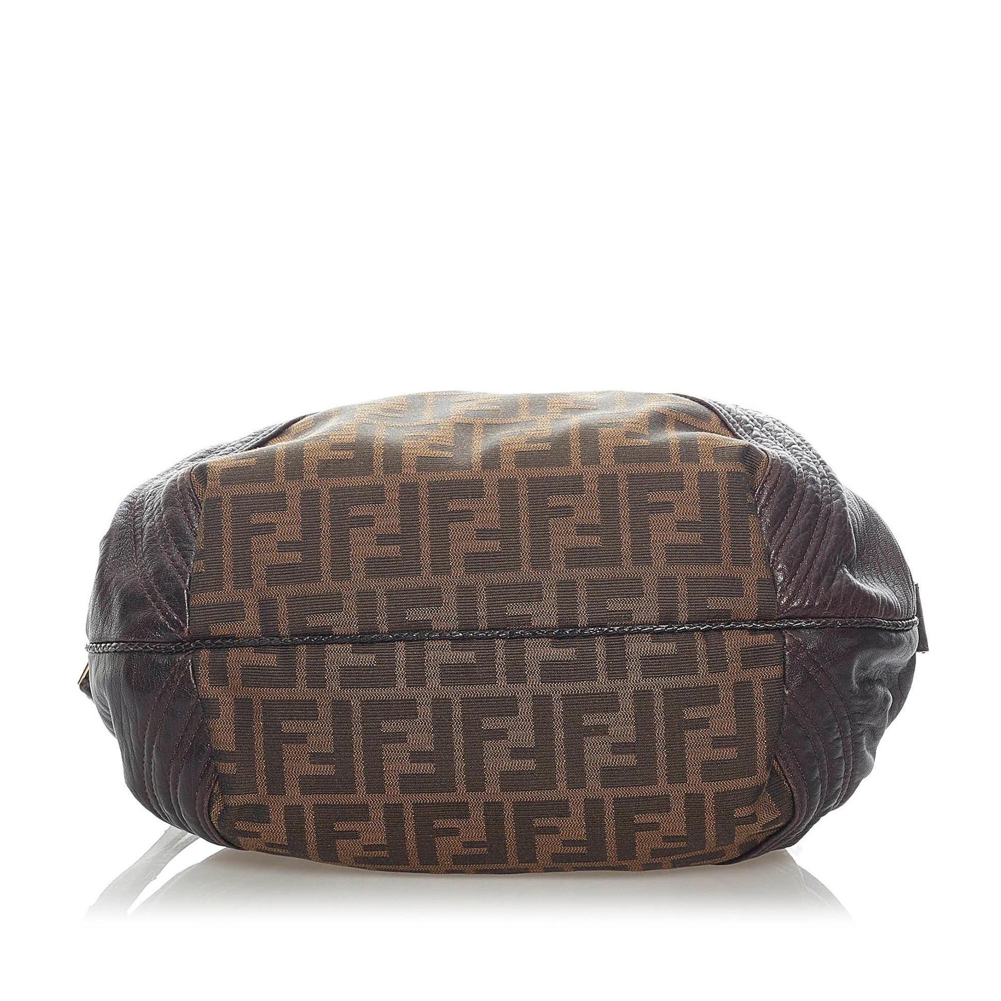 Fendi Zucca Spy Canvas Handbag