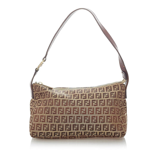 Fendi Zucchino Canvas Baguette (32056)
