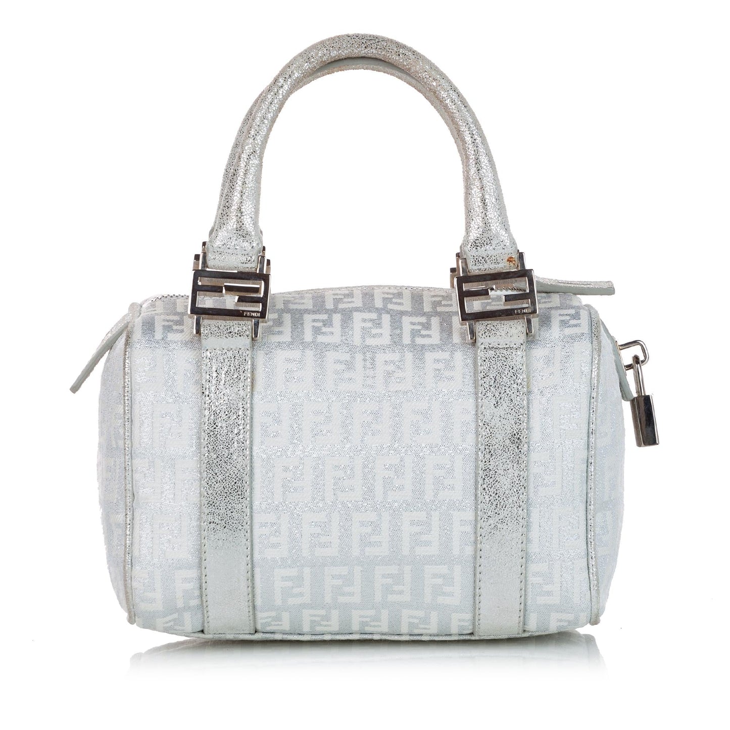 Fendi Zucchino Canvas Boston Bag (28234)