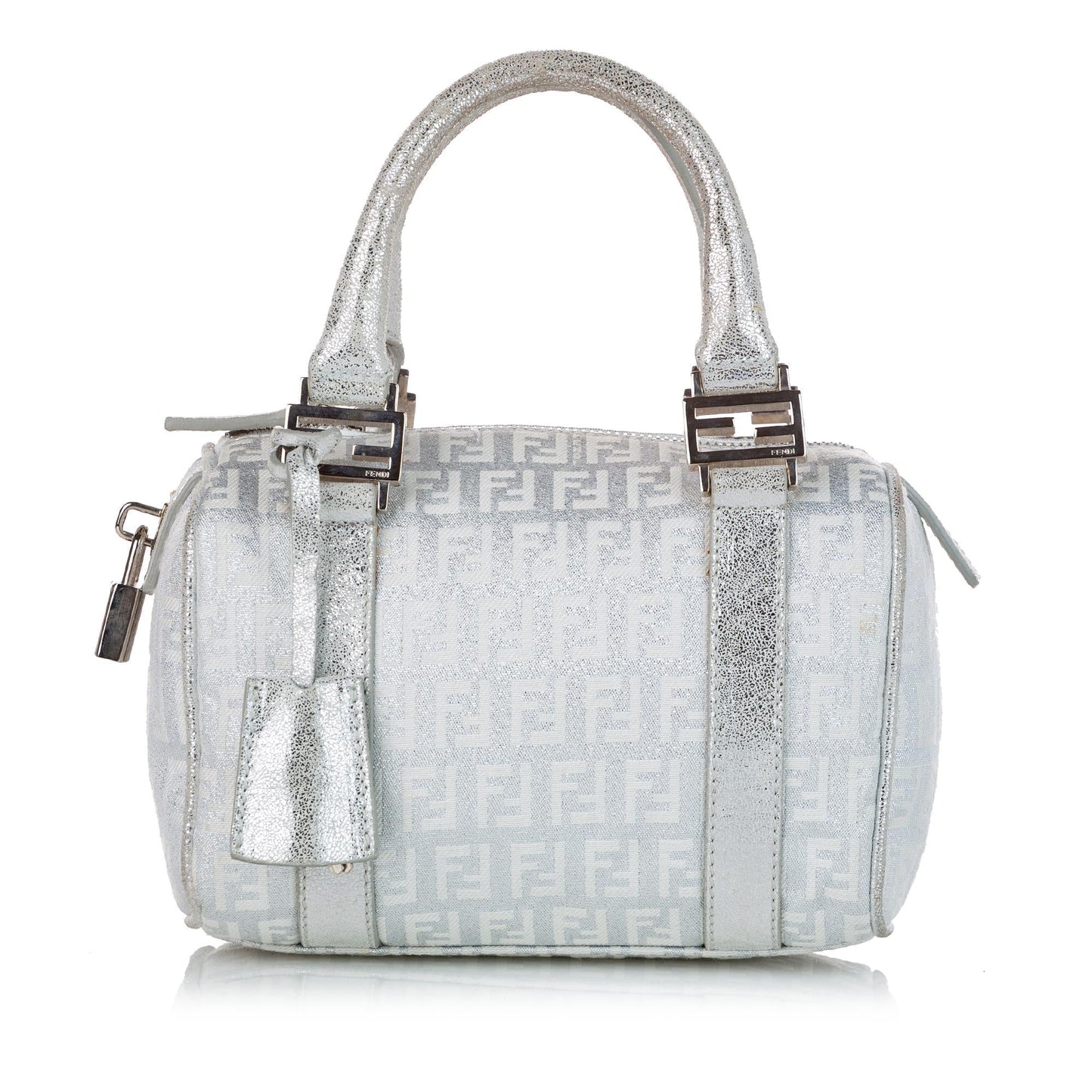 Fendi Zucchino Canvas Boston Bag (28234)
