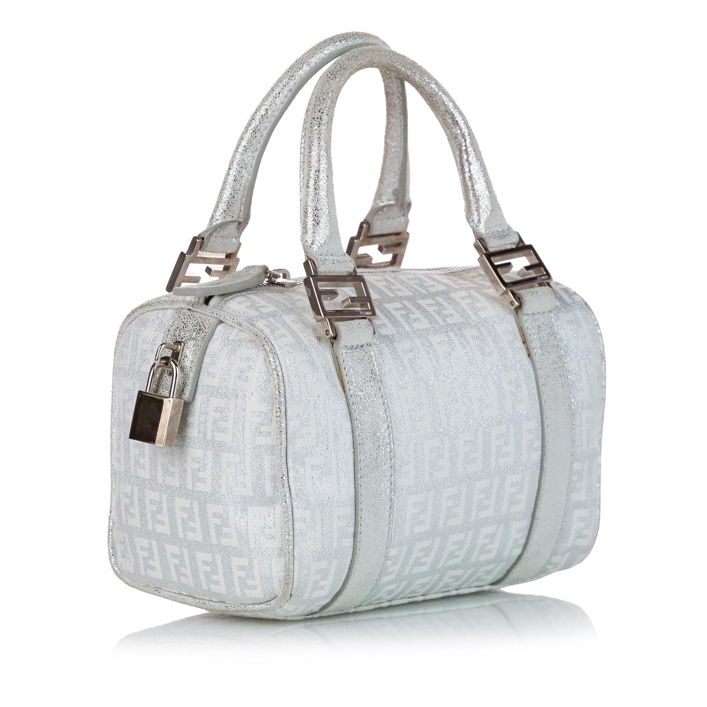 Fendi Zucchino Canvas Boston Bag (28234)