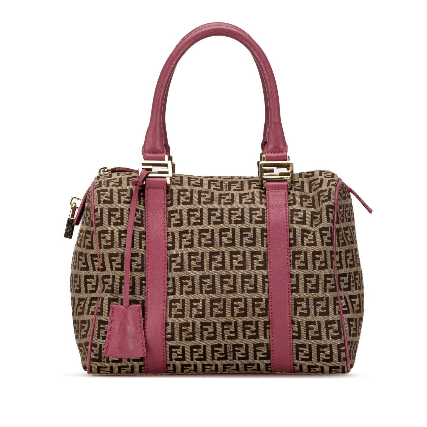 Fendi Zucchino Canvas Boston Bag (PFRtyP)