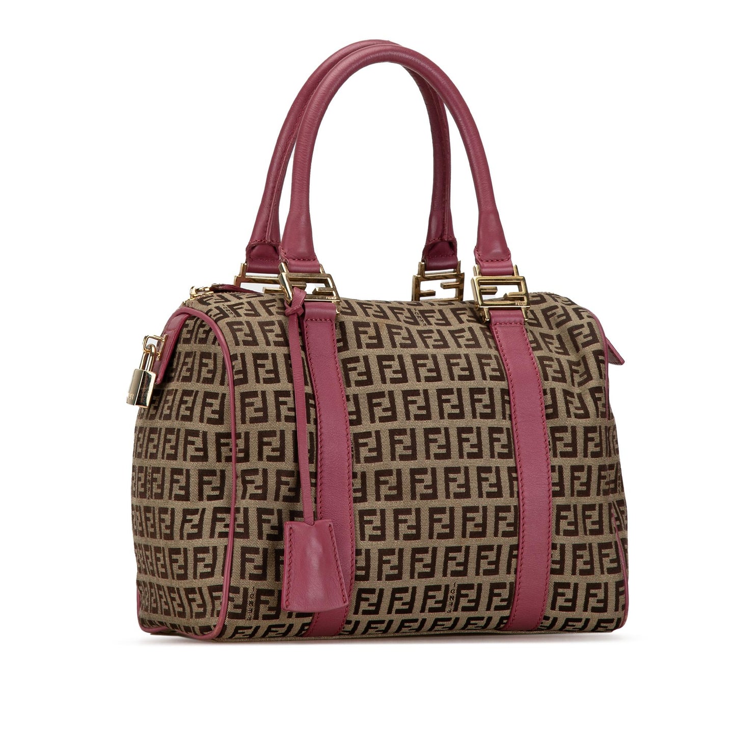 Fendi Zucchino Canvas Boston Bag (PFRtyP)