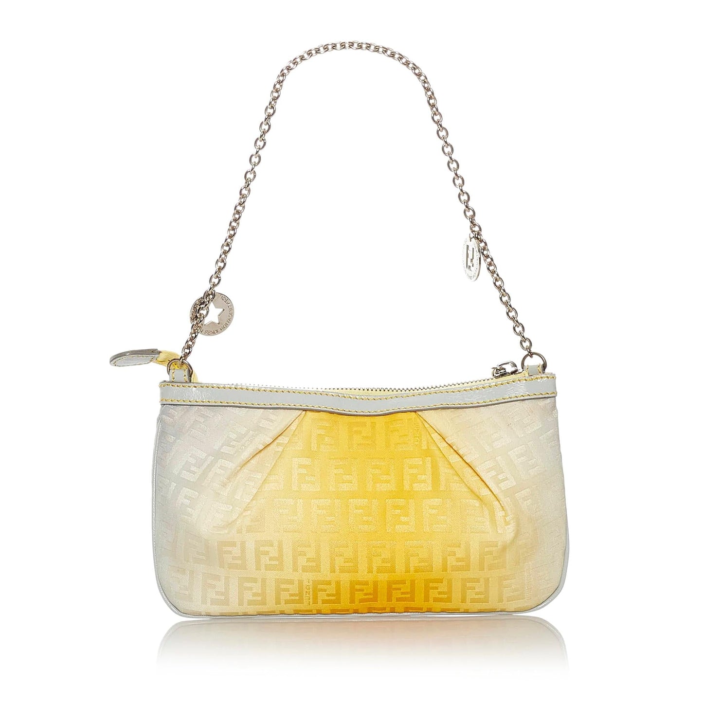 Fendi Zucchino Canvas Chain Baguette (27846)