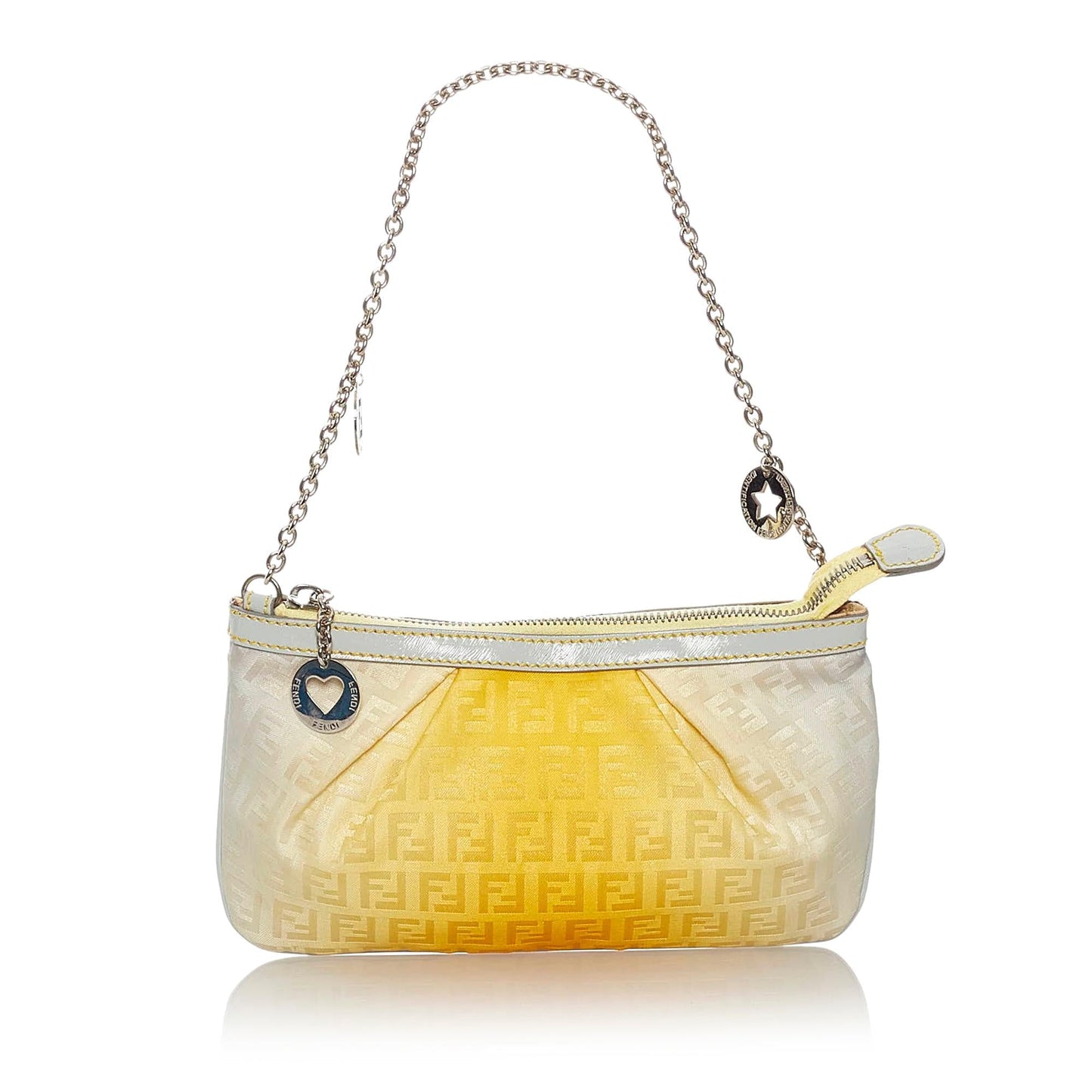 Fendi Zucchino Canvas Chain Baguette (27846)