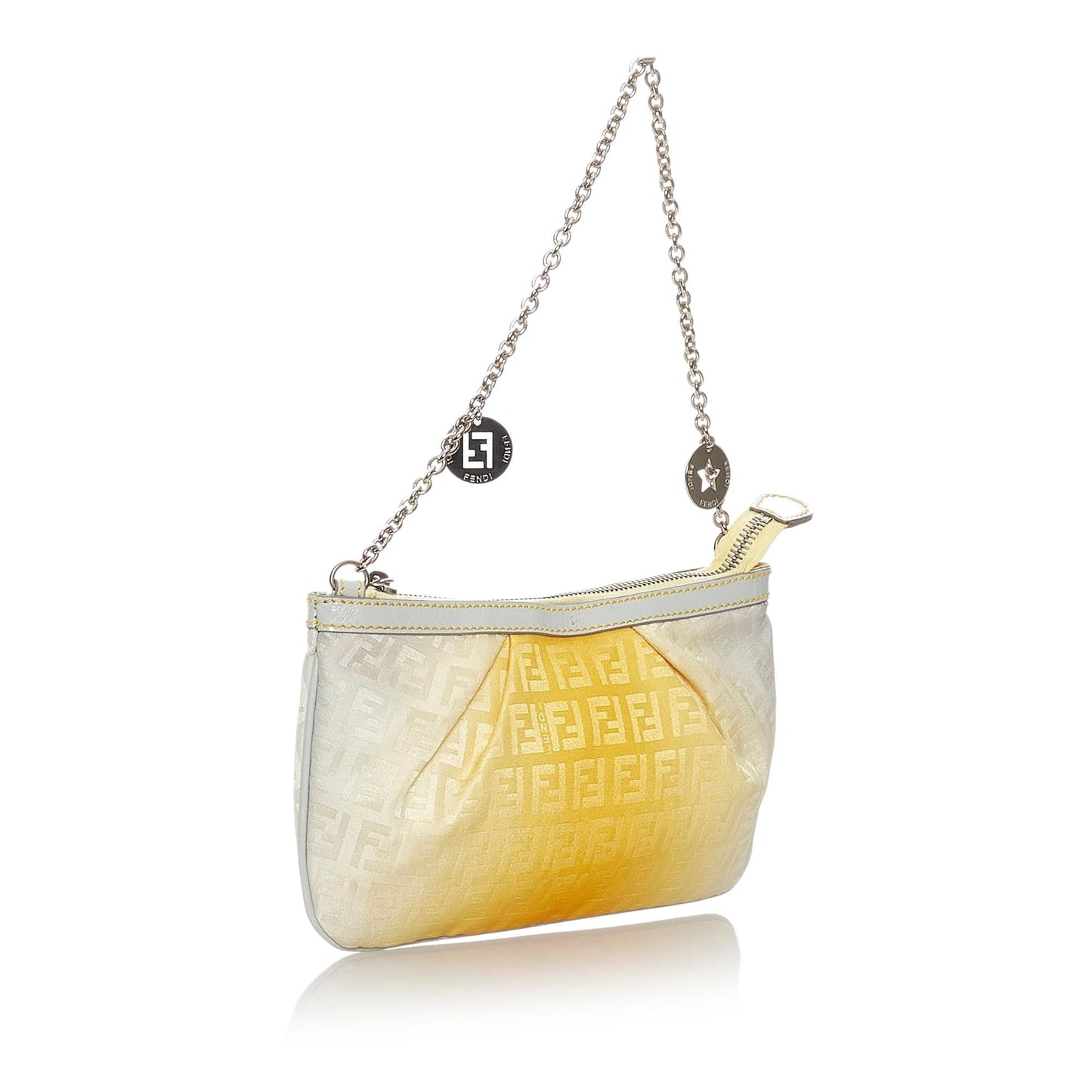 Fendi Zucchino Canvas Chain Baguette (27846)