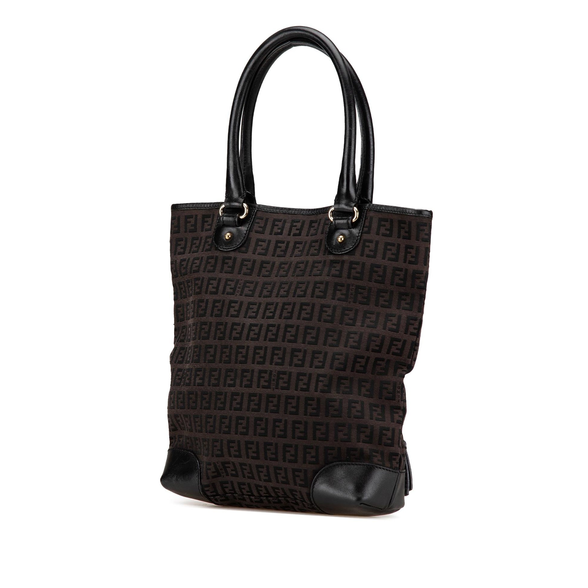 Fendi Zucchino Canvas Chef Shopping Tote