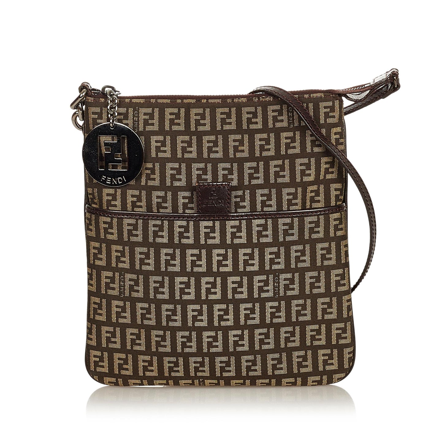 Fendi Zucchino Canvas Crossbody Bag (26620)