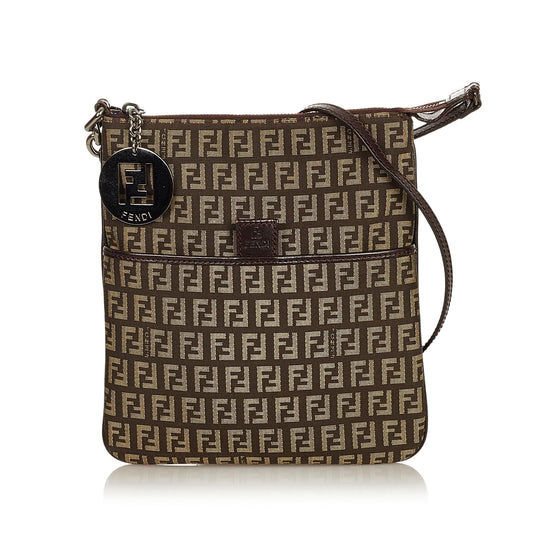 Fendi Zucchino Canvas Crossbody Bag (26620)