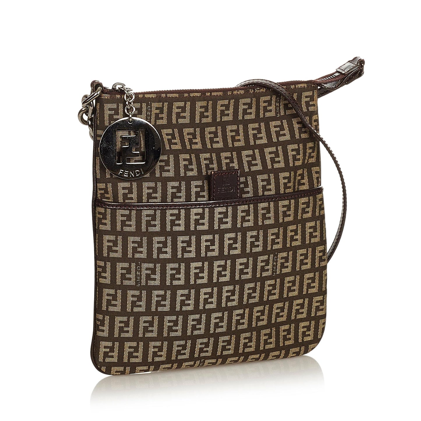 Fendi Zucchino Canvas Crossbody Bag (26620)