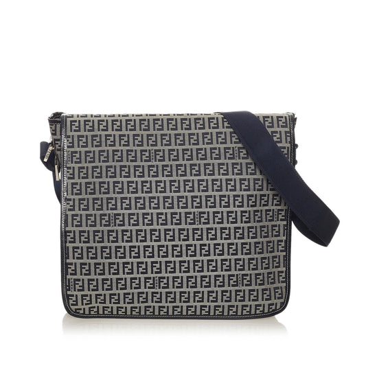 Fendi Zucchino Canvas Crossbody Bag (27956)