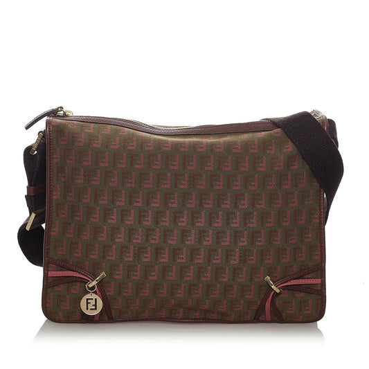 Fendi Zucchino Canvas Crossbody Bag (28797)