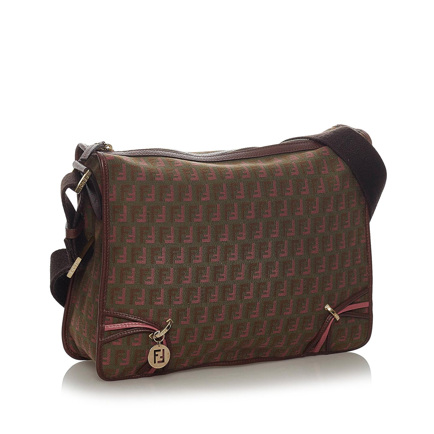 Fendi Zucchino Canvas Crossbody Bag (28797)