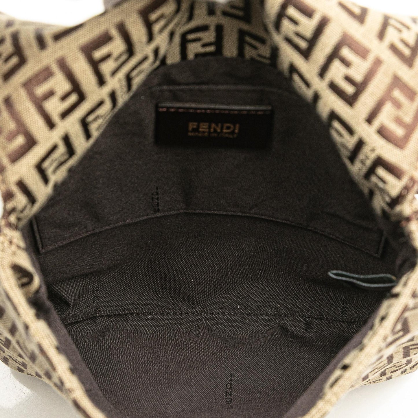 Fendi Medium Embossed Lycra Baguette Satchel
