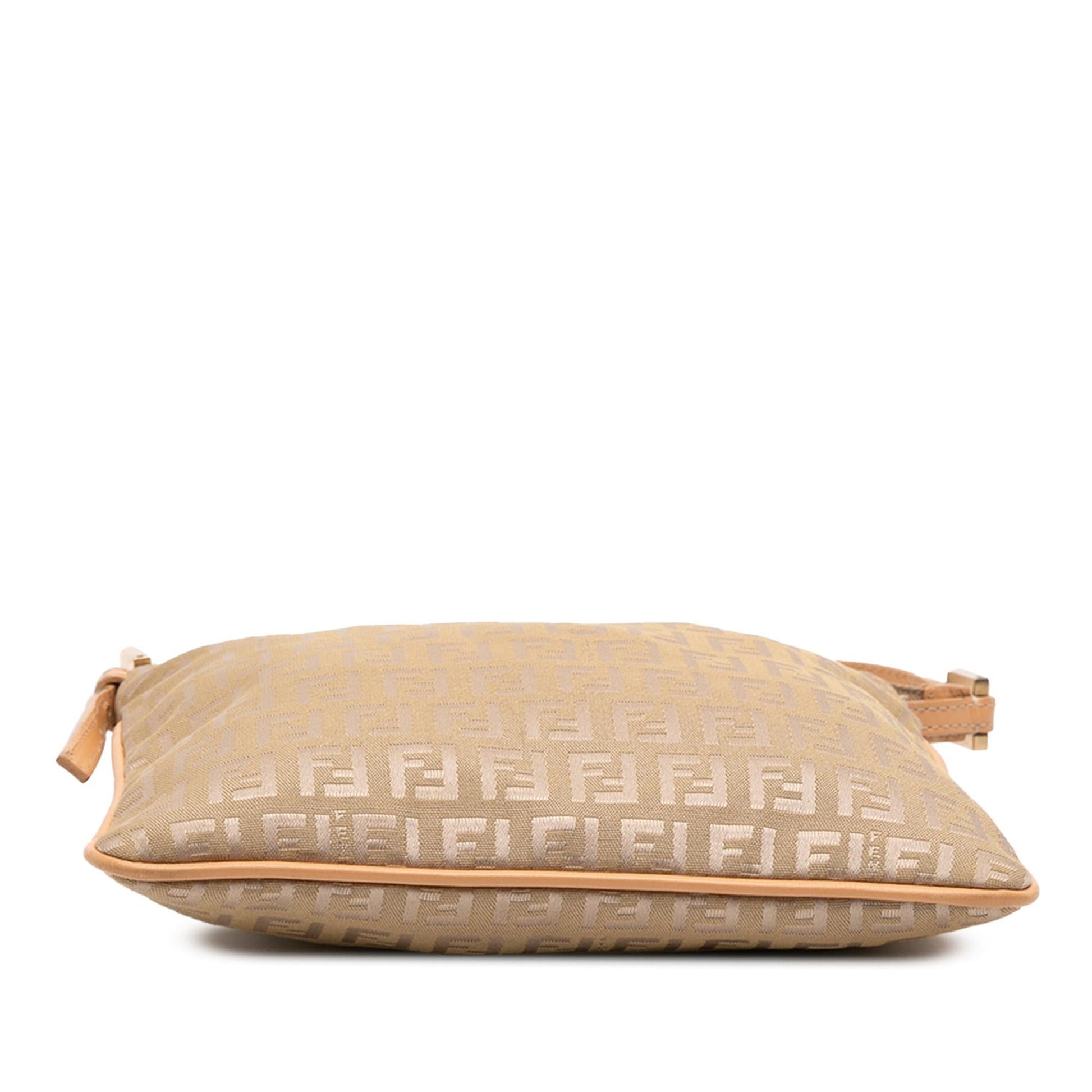 Fendi Zucca Canvas Shoulder Bag