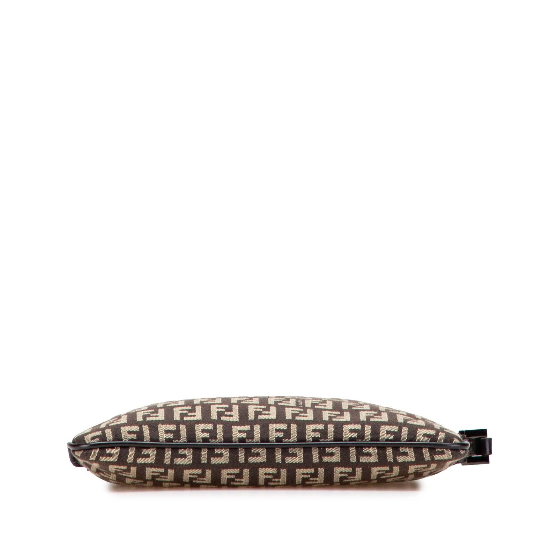Fendi Glazed Fabric Vitello Century FF 1974 Camera Bag