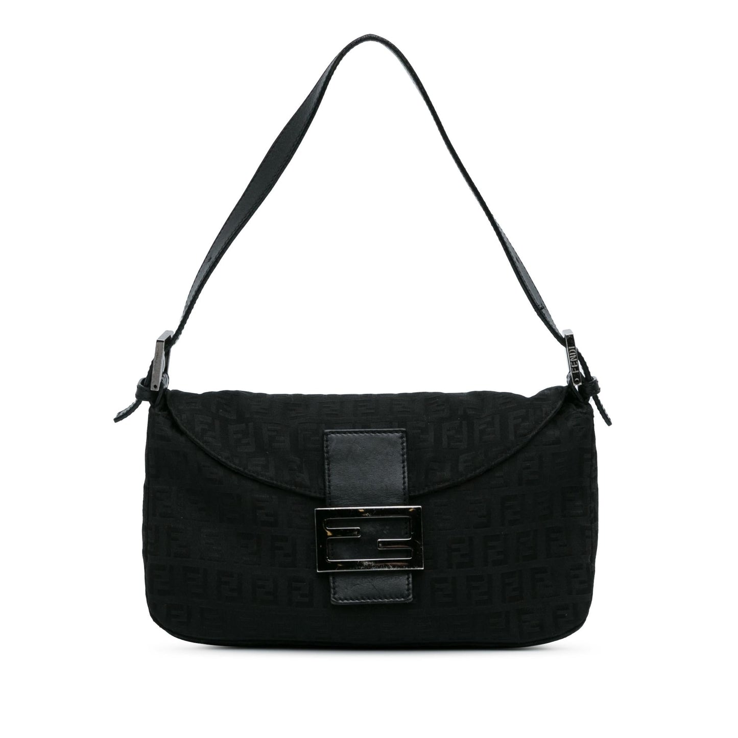Fendi Zucchino Canvas Double Flap Baguette (l5oJft)