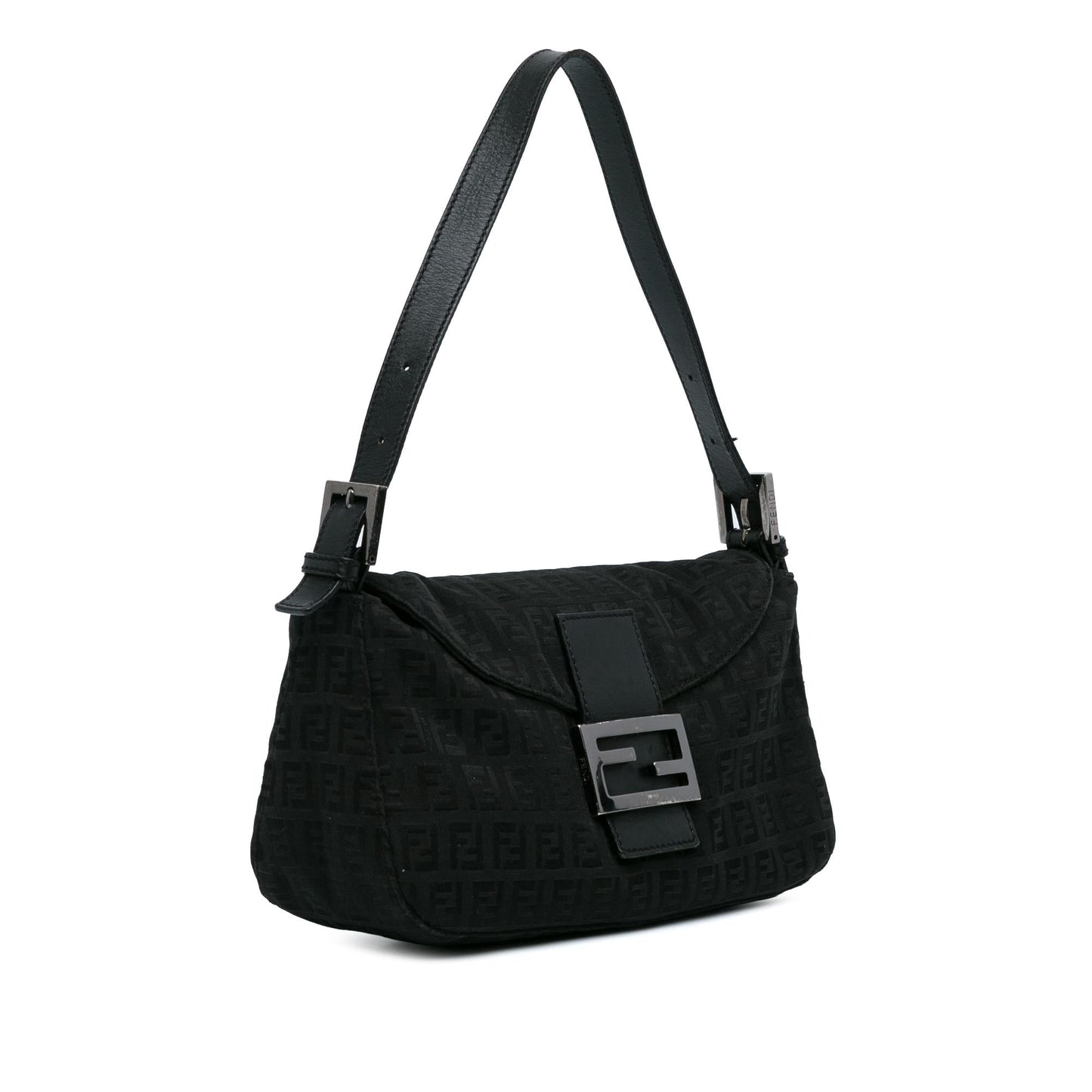Fendi Zucchino Canvas Double Flap Baguette (l5oJft)