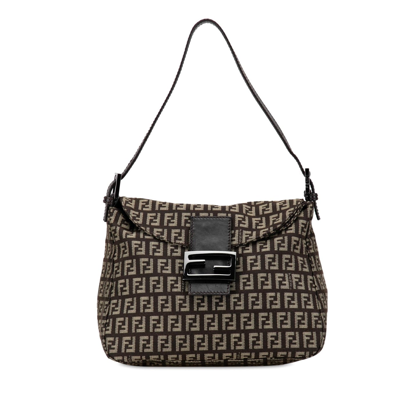 Fendi Zucchino Canvas Double Flap Mamma (R2s1ys)
