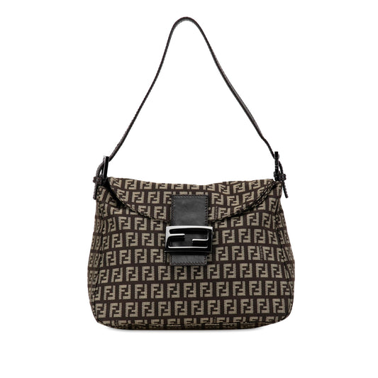 Fendi Zucchino Canvas Double Flap Mamma (R2s1ys)