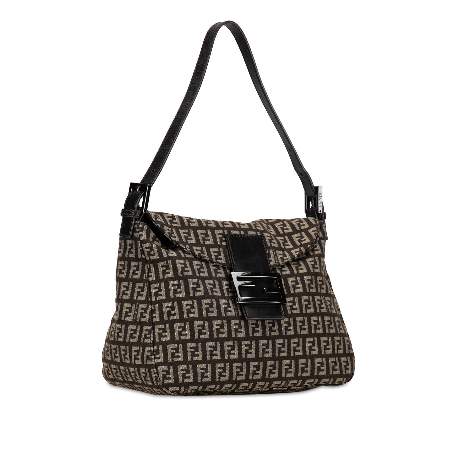 Fendi Zucchino Canvas Double Flap Mamma (R2s1ys)