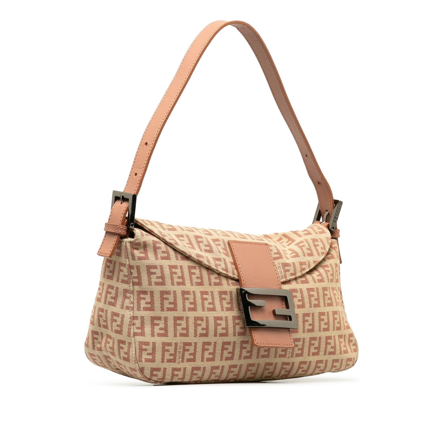 Fendi Zucchino Canvas Double Flap Shoulder Bag (Kqd5RW)