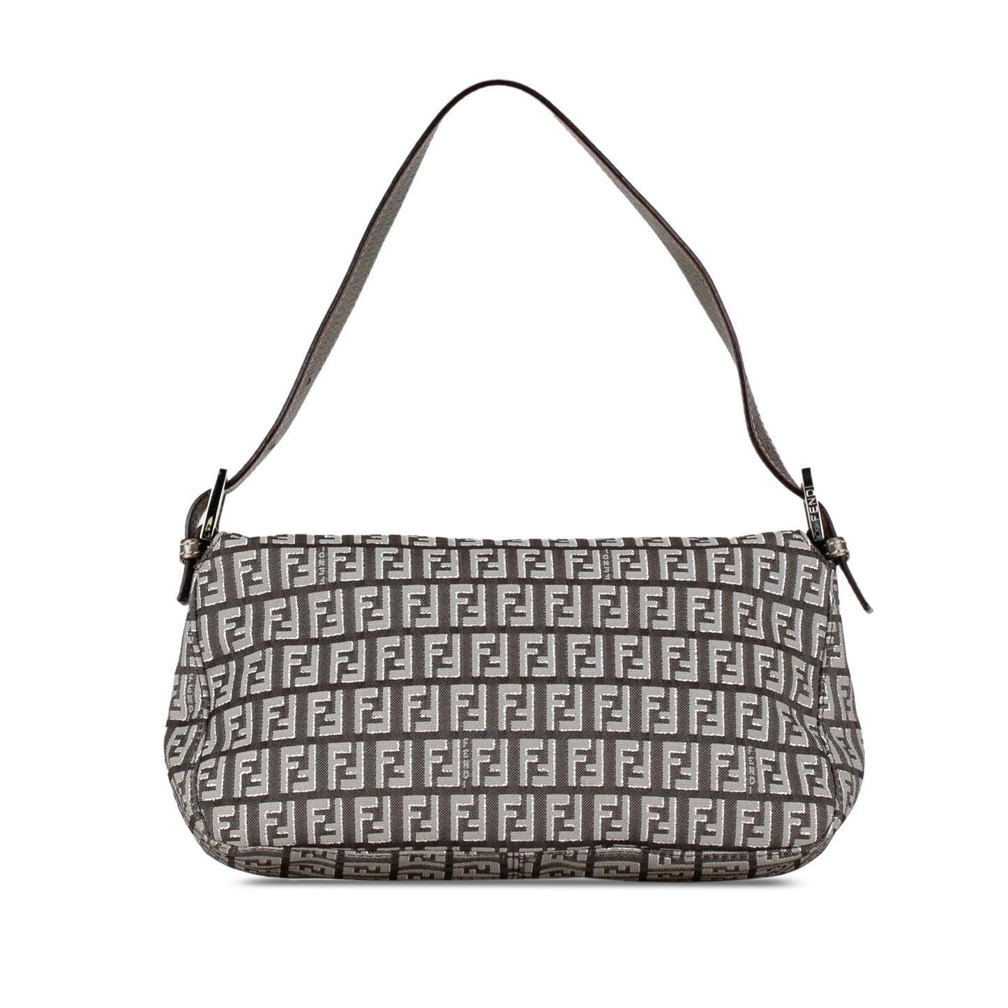 Fendi Zucchino Canvas Double Flap Shoulder Bag (C7qWAj)