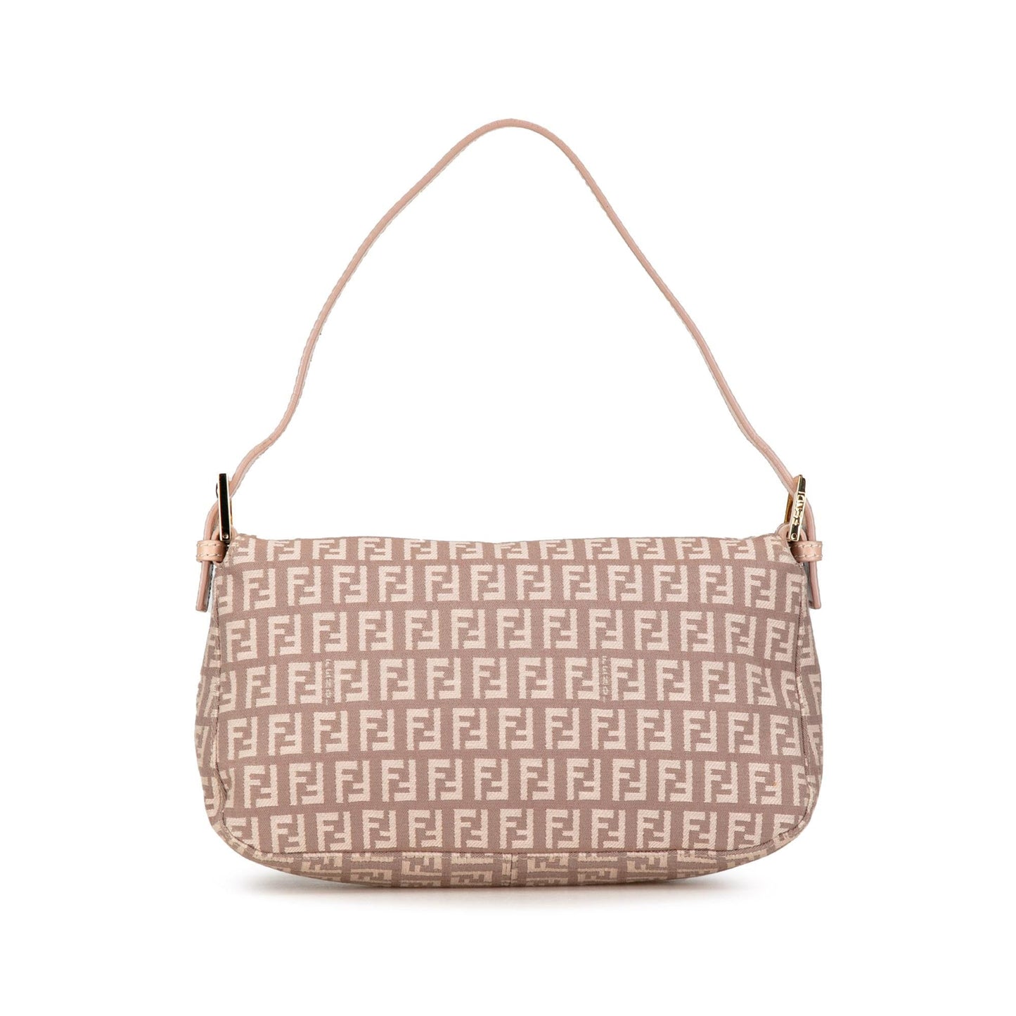 Fendi Zucchino Canvas Double Flap Shoulder Bag (8kx2Pu)